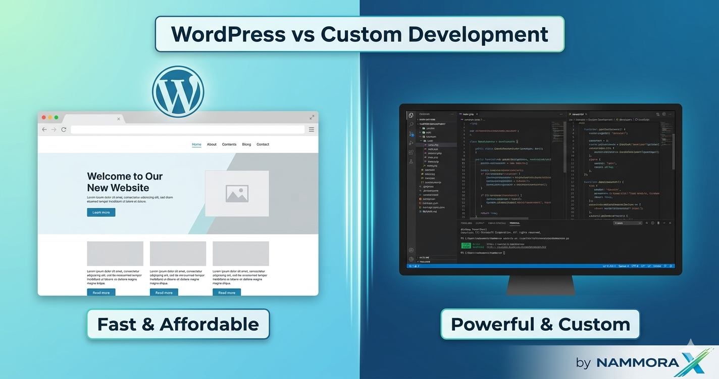 WordPress vs Custom Development: Pros & Cons