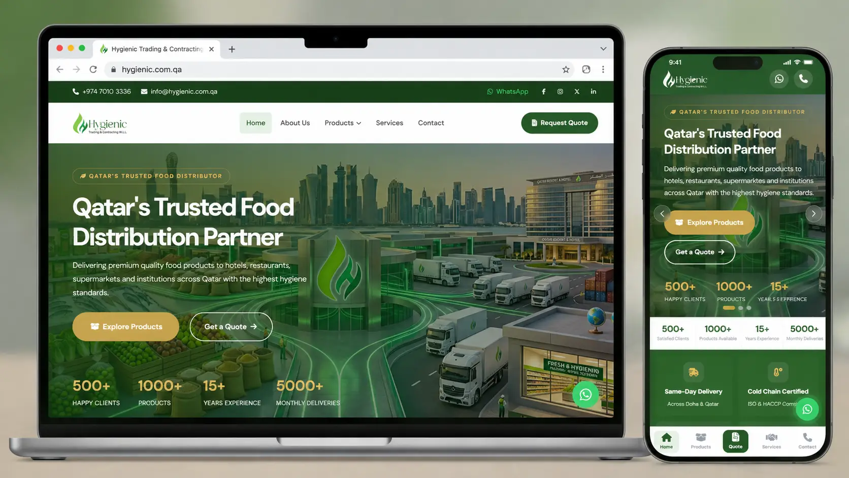 Hygienic  |  Food Distribution Co.